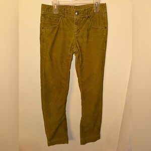 Athleta Corduroy Pants Brown Tan Women’s‎ 10 Tall